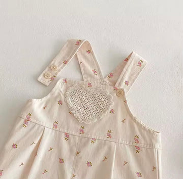 Floral Heart Dungaree