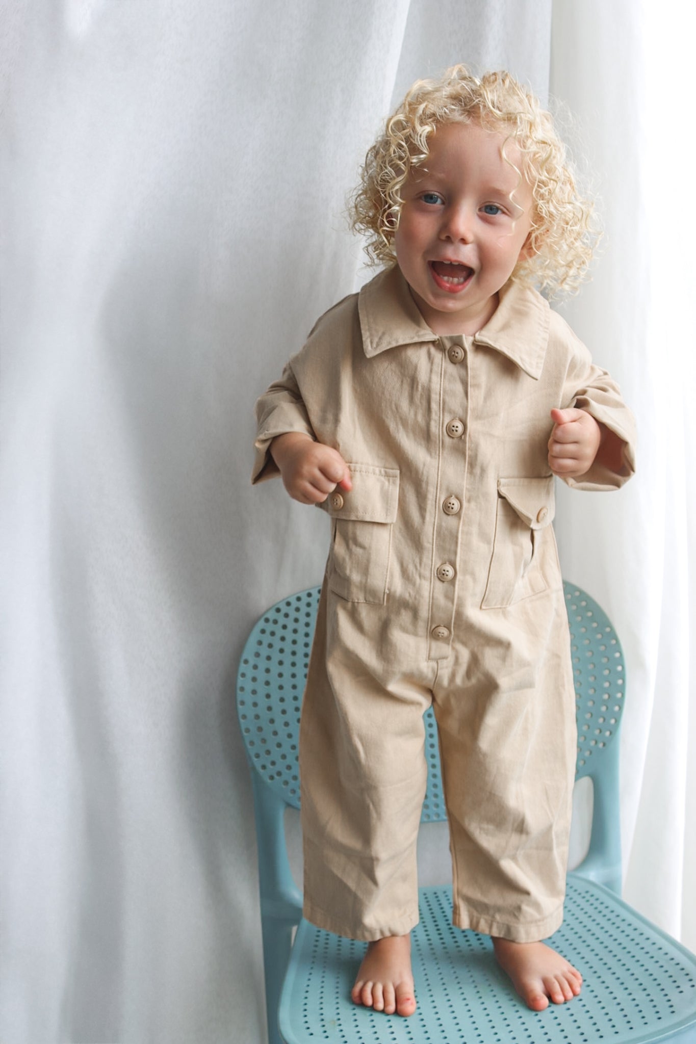 Boiler Suit - Beige or Khaki