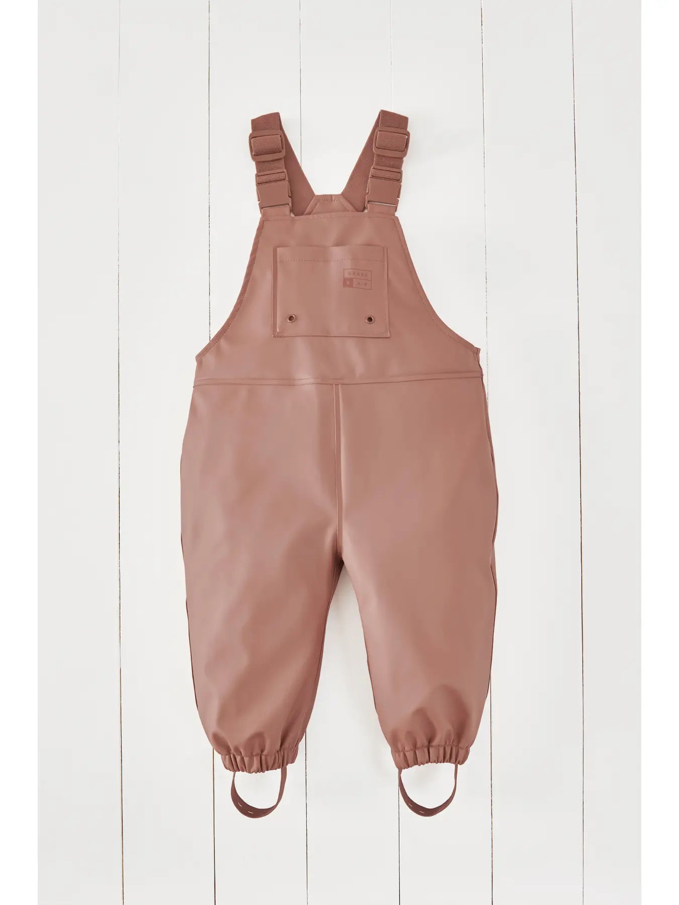 Grass & Air - Rose - Waterproof Rain Dungarees