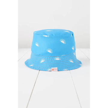 Grass & Air - Reversible Bucket Hat - Cornflower Blue and Lavender