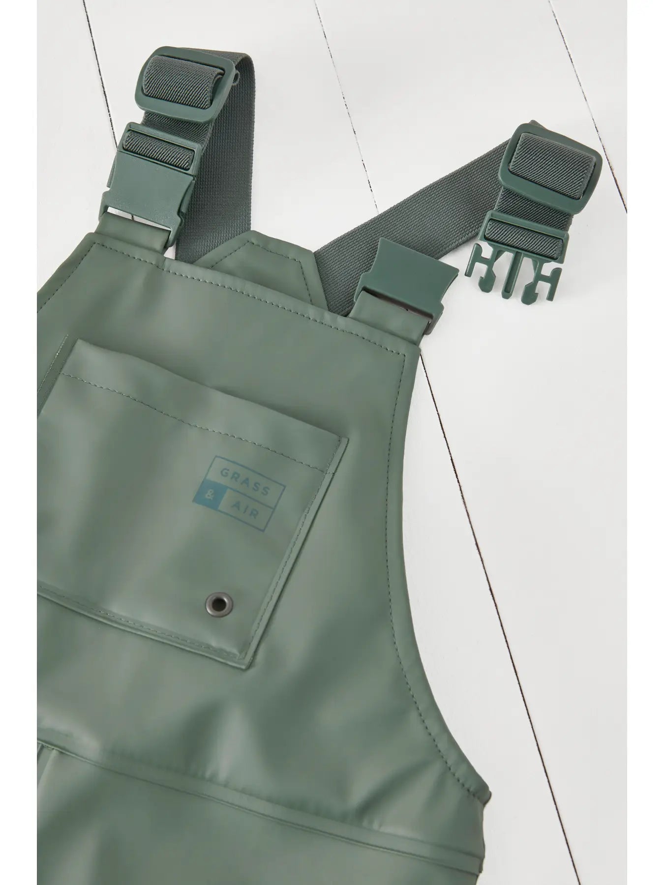 Grass & Air - Khaki - Waterproof Rain Dungarees