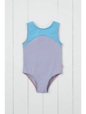 Grass & Air - Ribbed Swimsuit - Cornflower and Lavender